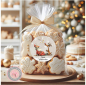 Preview: 24 zuckersüßer Sticker Aufkleber 4cm Santa Weihnachtsmann Rentier für Geschenk, Paket, Brief, Verpackung Give aways Christmas von Lüttentüddel® - Kopie
